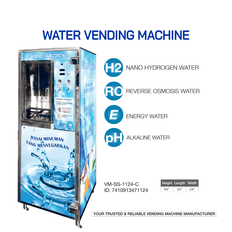 Water Vending Machine (VM-SS-1128-C/ VM-SS-1124-C/ VM-CI-1616-C)