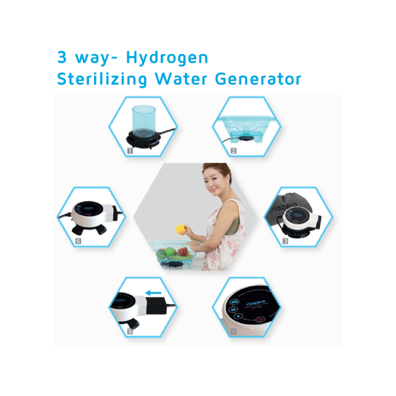 3 way hydrogen sterilizing water generator