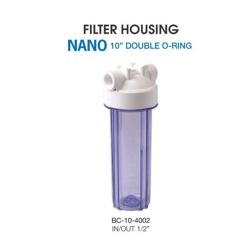 NANO 10" Double O-Ring Housing Filter (1/2" / 1/4")