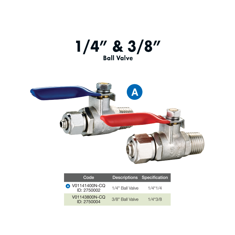 1/4" Ball Valve (V01141400N-CQ)