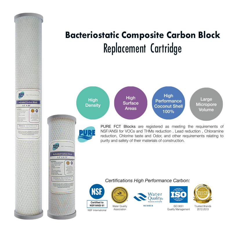 Pure Activated Carbon Block Replacement Cartridge