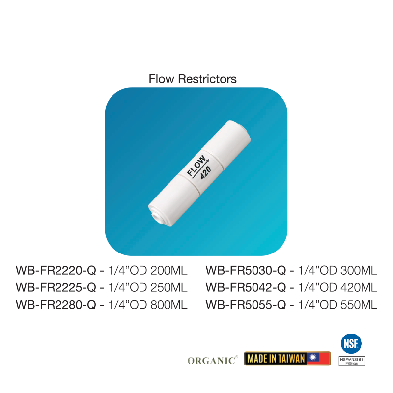 Flow Restrictors 420,300 – Filter Man Supply