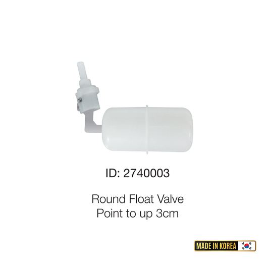 Round Float Valve Point to Up 3cm ⬆️