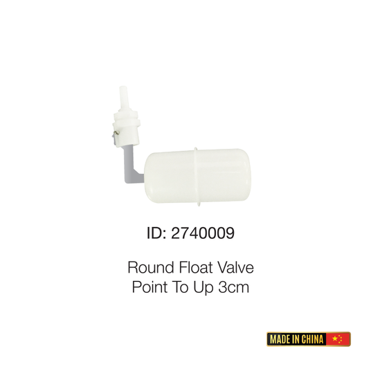 Round Float Valve Point to Up 3cm ⬆️