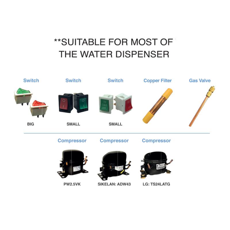 Parts & Accessories - suitable for most of the water dispenser