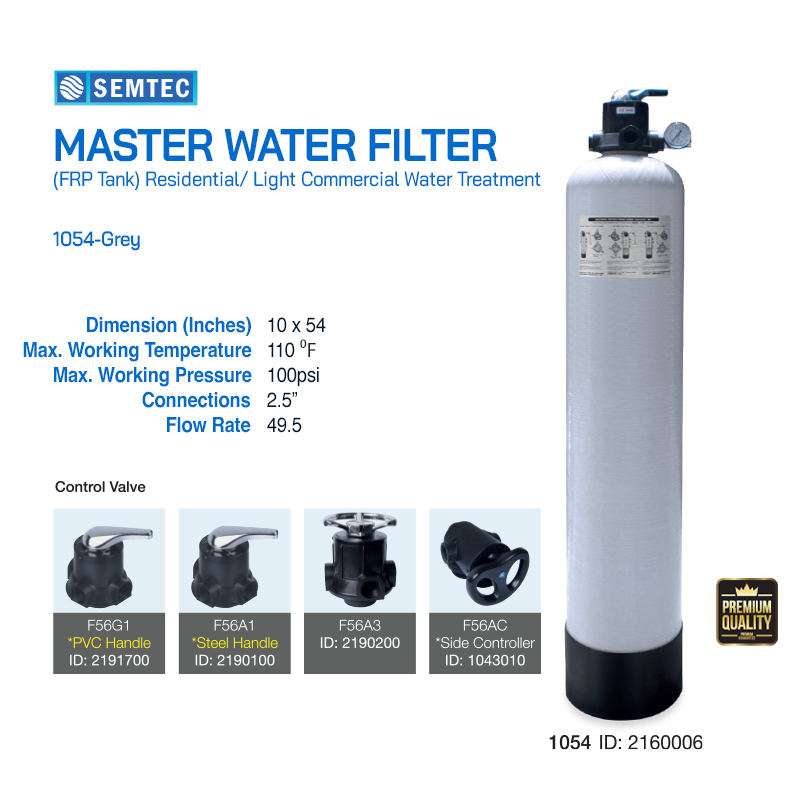 Master Water Filter (FRP Tank) – Filter Man Supply