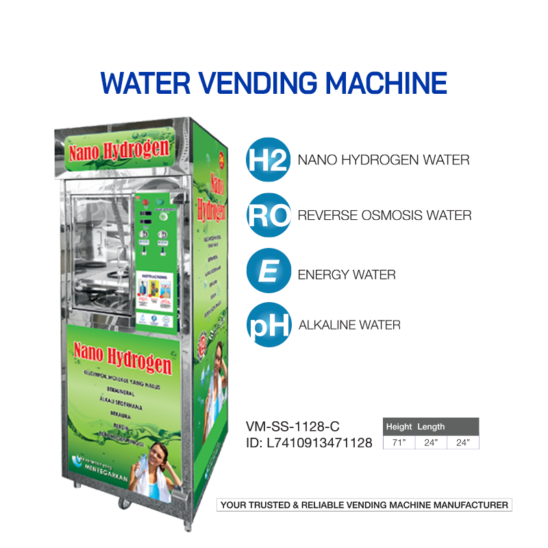 Water Vending Machine (VM-SS-1128-C/ VM-SS-1124-C/ VM-CI-1616-C)