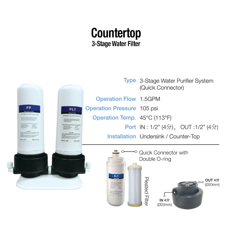 COUNTERTOP  3- Stage water filter