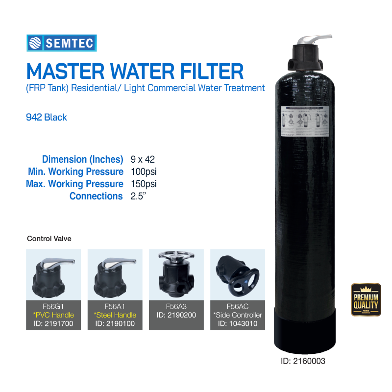 Master Water Filter (FRP Tank) Filter Man Supply