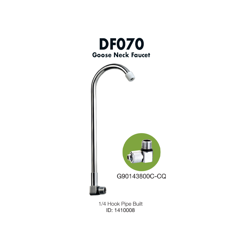 DF070 1/4 Hook Pipe Built Faucet