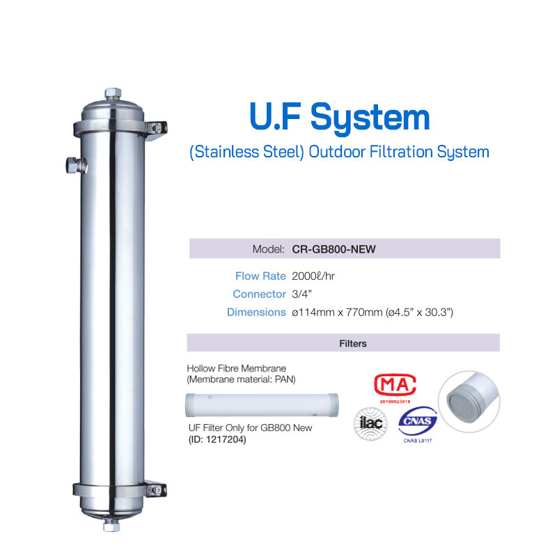 U.F Water Filtration System CR-GB800-NEW/ CR-GB1000-NEW