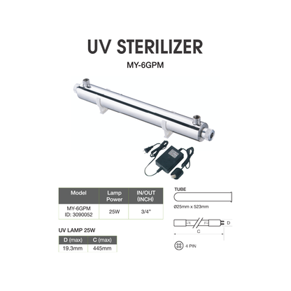 UV Sterilizer MY-6GPM