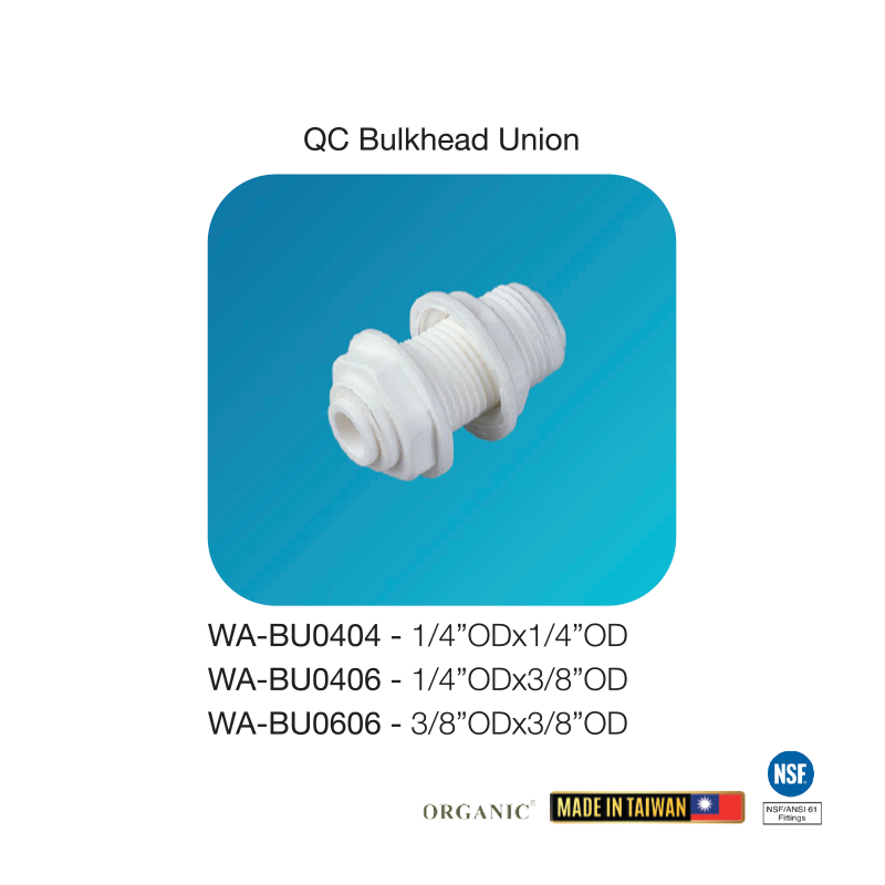 QC Bulkhead Union
