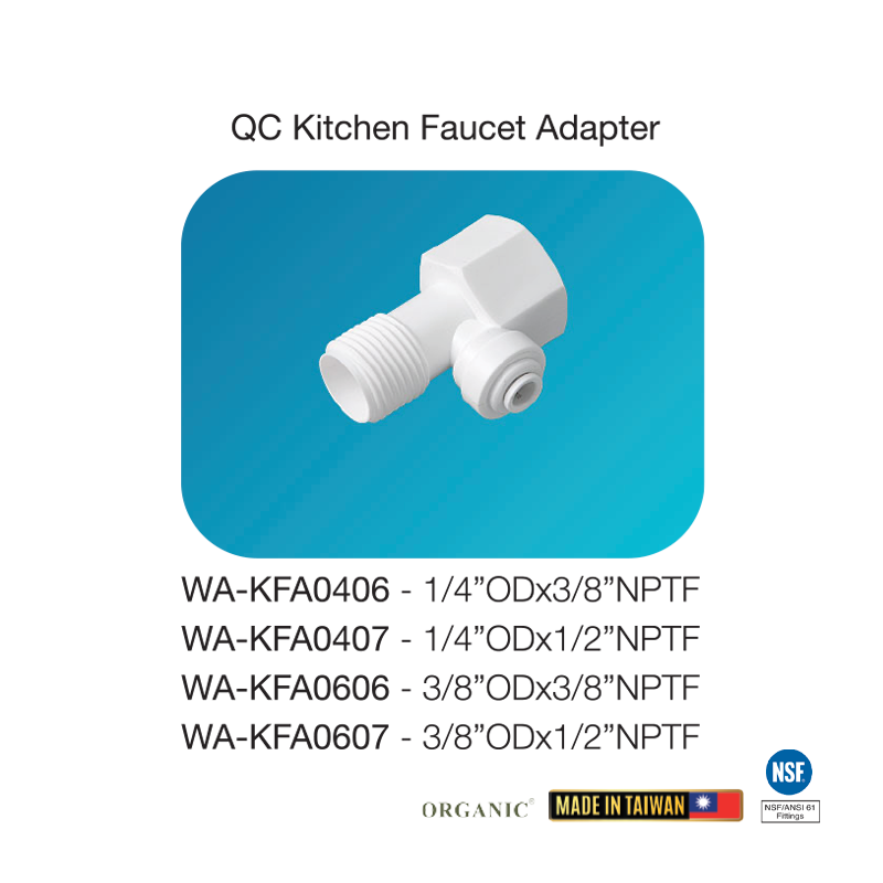 QC Kitchen Faucet Adapter Filter Man Supply