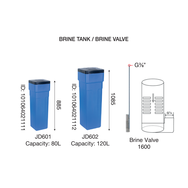 Brine tank/ Brine Valve
