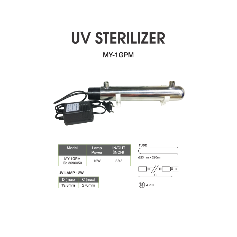 UV Sterilizer MY-1GPM