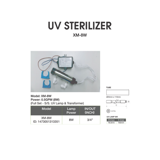 UV Sterilizer XM-8W